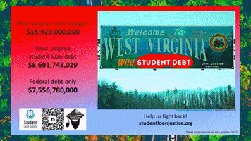 Sad West Virginia GIF by Student Loan Justice