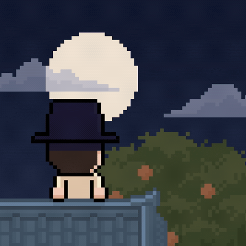 Pixel Art Fullmoon GIF by CoinEasy