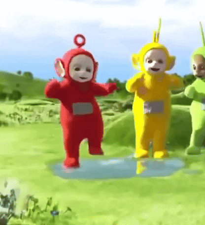 Jumping Tinky Winky GIF by Teletubbies
