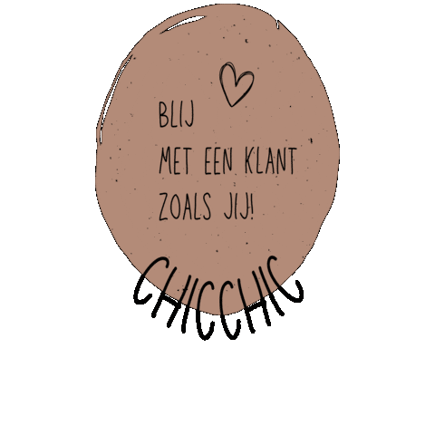 Rond Blijeklant Sticker by chicchic_nl