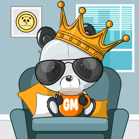 Coffee Gm GIF by PandaPals