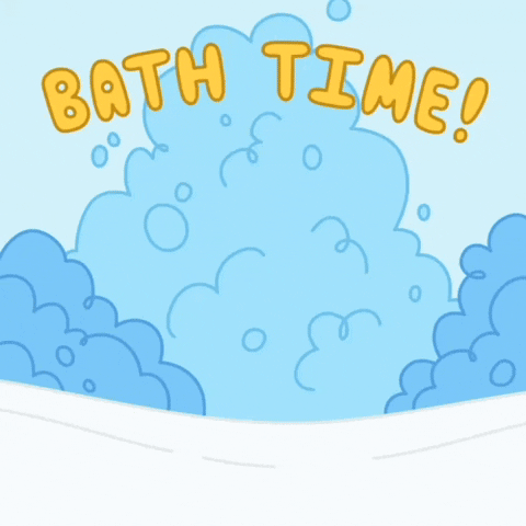 Bath Time GIF by GIPHY Studios 2023
