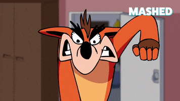 Angry Crash Bandicoot GIF by Mashed