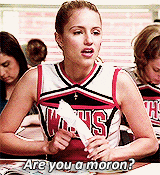 Quinn Fabray Moron GIF - Find & Share on GIPHY