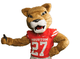 Houston Cougars Thumbs Up Sticker by University of Houston
