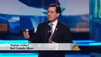 stephen colbert television GIF by Recording Academy / GRAMMYs