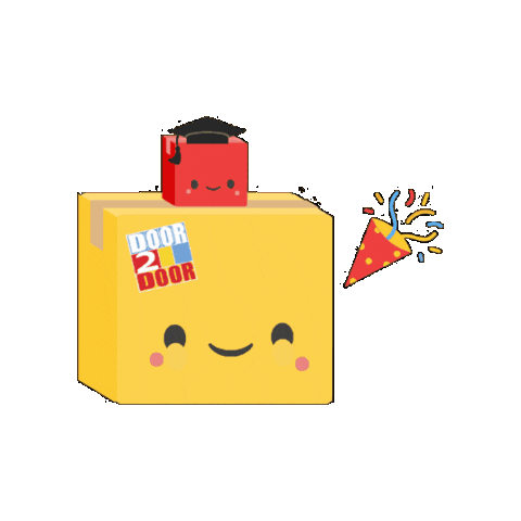 Celebration Moving Sticker by Door2Door Student Storage
