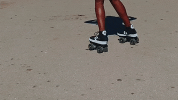 Rollerskating Spinning GIF by Just Seconds
