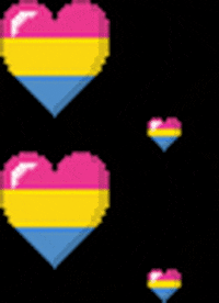 pixel hearts GIF