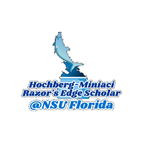 Razors Edge Sharks Sticker by Nova Southeastern University