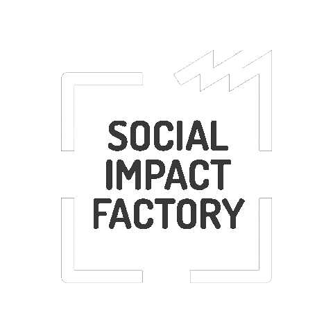 Social impact factory Sticker