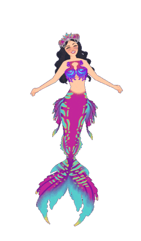 Mermaid Tail Sticker by Mermaid_Lux