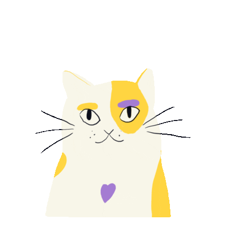 Cat Love Sticker by evigeo