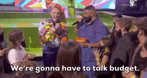 we're gonna have to talk budget GIF by Kids' Choice Awards 2019