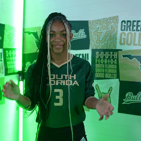 South Florida Volleyball GIF by USF Athletics