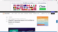 Advertise on Reuters articles, blogs, tiktok, IG.!