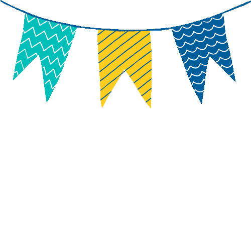 Banner Flags Sticker by Margrit Co.