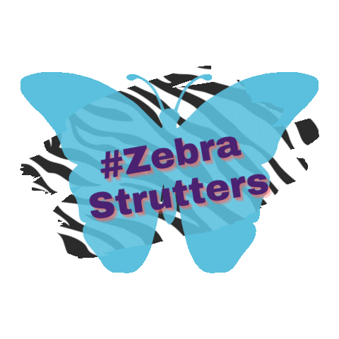 Butterfly Stripes Sticker by Dazzle4Rare