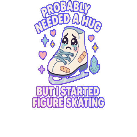 Figure Skating Ice Skater Sticker by adultsskatetoo