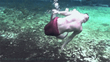 mermaid swimming GIF