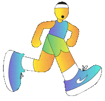 Run Running Sticker