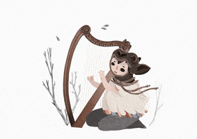 Marie_lou music wind folklore harp GIF