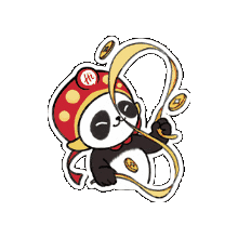 Chinese Food Panda Sticker by HaidilaoHuoguo