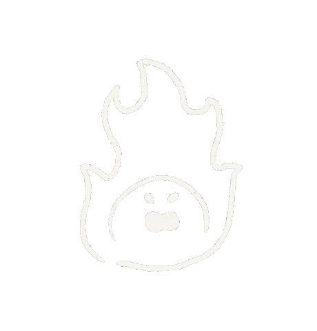 Angry Fire Sticker