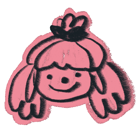 Girl Smile Sticker