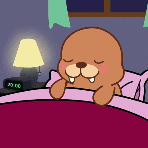 Tired Night Time GIF by FROSTYS