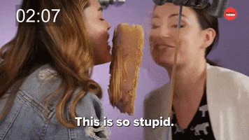 Licking Peanut Butter GIF by BuzzFeed