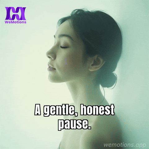 Pause Reflect GIF by WeMotions