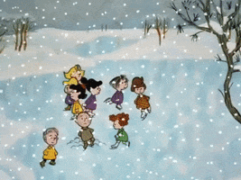 Charlie Brown Snow GIF by Peanuts