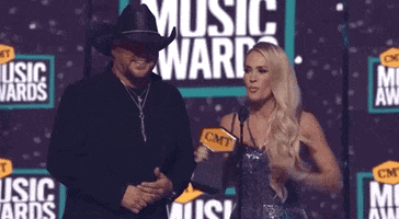 Carrie Underwood Cheering GIF by CMT Music Awards