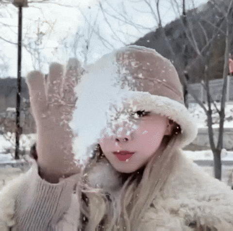 Ice Queen Snow GIF