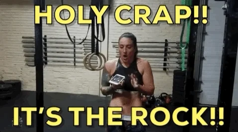 holy crap its the rock GIF