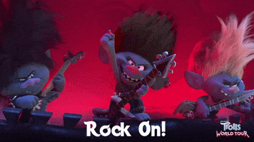 Rock On Trolls World Tour GIF by DreamWorks Trolls