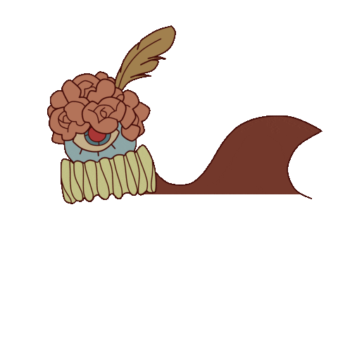 Waving One Eyed Sticker