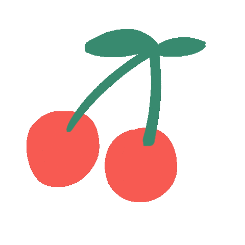 Fruit Cherry Sticker by Dinda Puspitasari