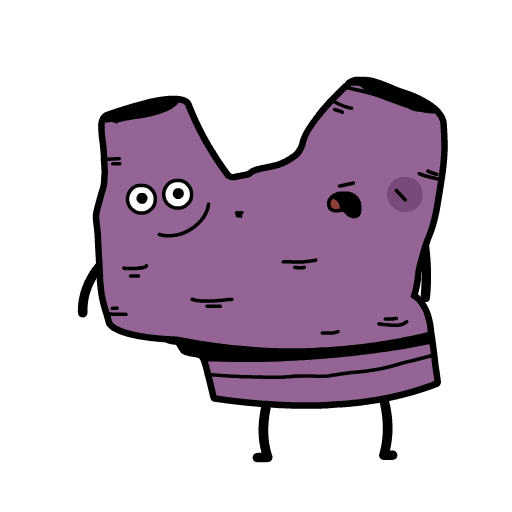 Cartoon Stone Sticker