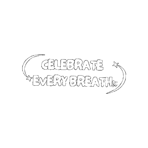 Breath Celebrate Sticker
