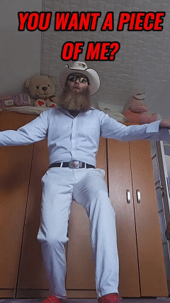 Cowboy Man With Glasses GIF