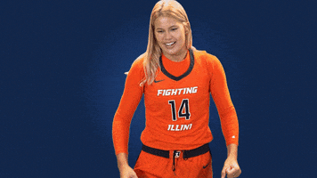 Womens Basketball Yes GIF by Fighting Illini Athletics