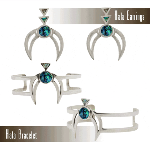 indirajewelry jewelry earrings abalone mother of pearl GIF