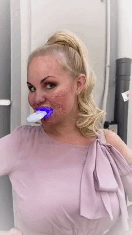 Teeth Whitening GIF by Lesley-Ann Poppe