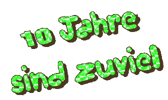 10 Jahre Sind Zuviel Sticker by foodsharing_de