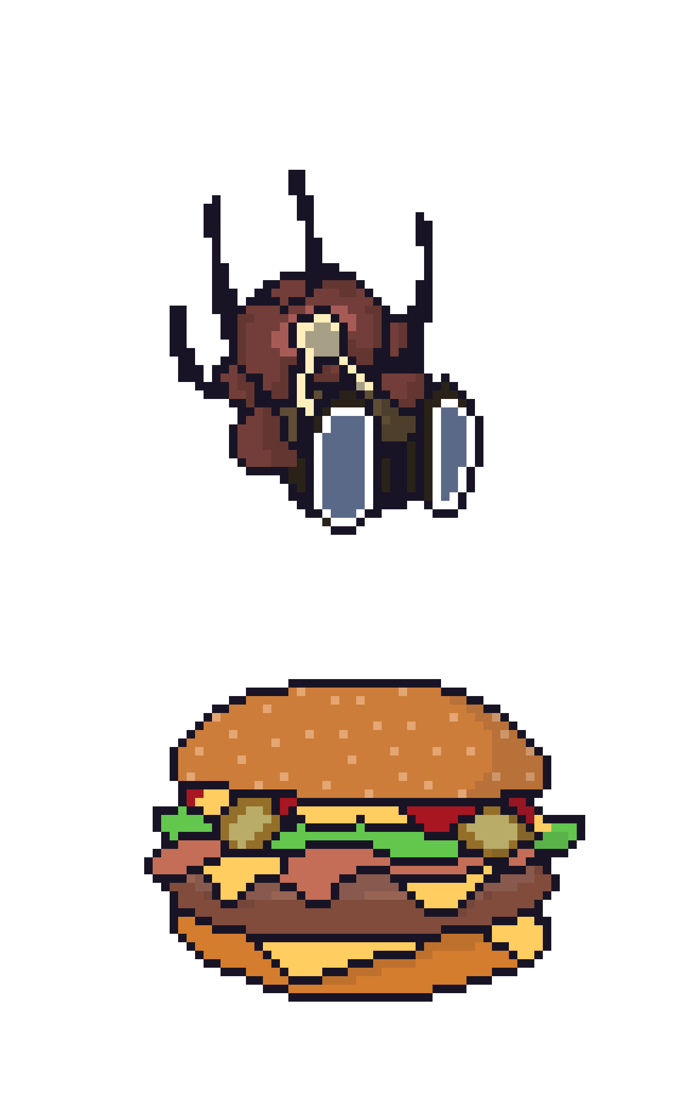 Hip Hop Burger Sticker by Ali Graham for iOS & Android | GIPHY