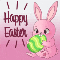 Easter Bunny Hug GIF by SimFans.de
