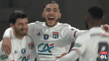 Happy Goal GIF by Olympique Lyonnais