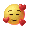 I Love You Hearts Sticker by Emoji